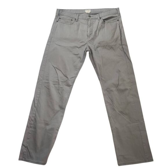 Dockers Mens Size 36x32 Gray Straight Fit Ribbed Chino Pants - Picture 1 of 8